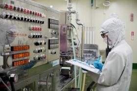 充填機の確認作業