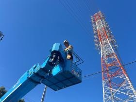 【工事の様子】高所作業