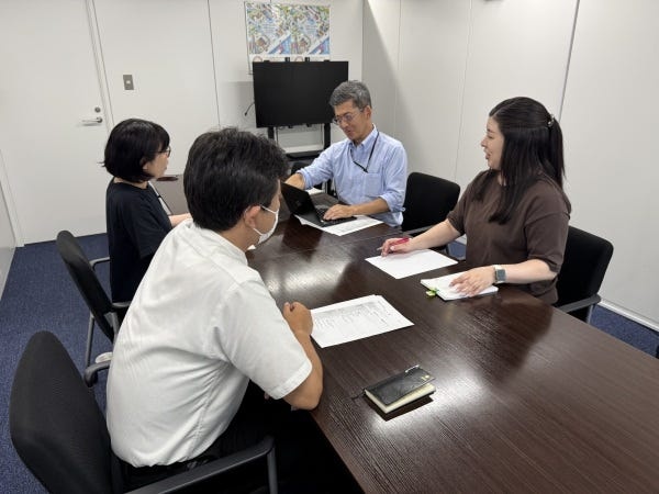 一緒に働くメンバーです。意見やアイデア等、どんどん発言して下さい。