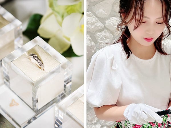 ジュエリーの経験が未経験でも、研修が充実しているので安心です！お客様からの感謝と喜びのあたたかいお言葉がやりがいに繋がります。