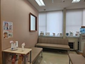 明るい待合室で、患者さんにゆったりお待ちいただきます