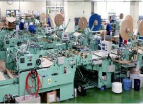 袋の底を加工する機械