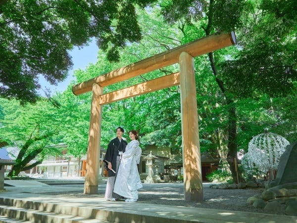 都心にありながら緑豊かな杜を携える乃木神社での結婚式