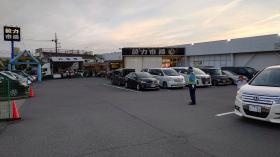 スーパー駐車場での警備