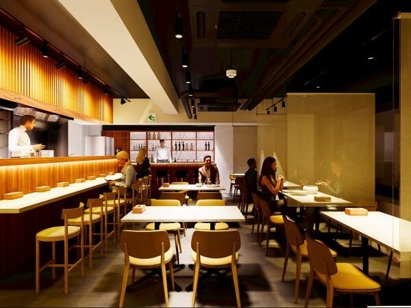 現在絶賛工事中の店内完成イメージ。居酒屋ですが、おしゃれでカフェのような雰囲気です！