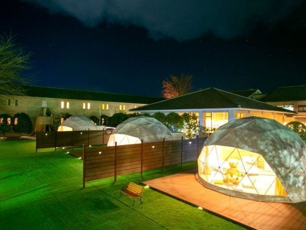 全国各地のホテル・旅館と提携してグランピング施設を運営しています。