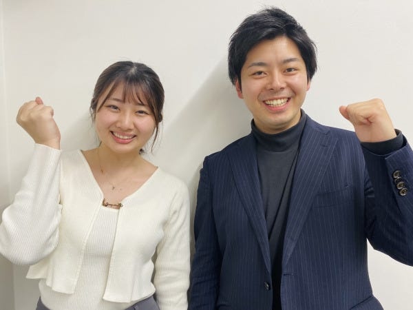 私たちは20~30代を中心としていて、男女比6:4です。みんな和気あいあいとお仕事しています！