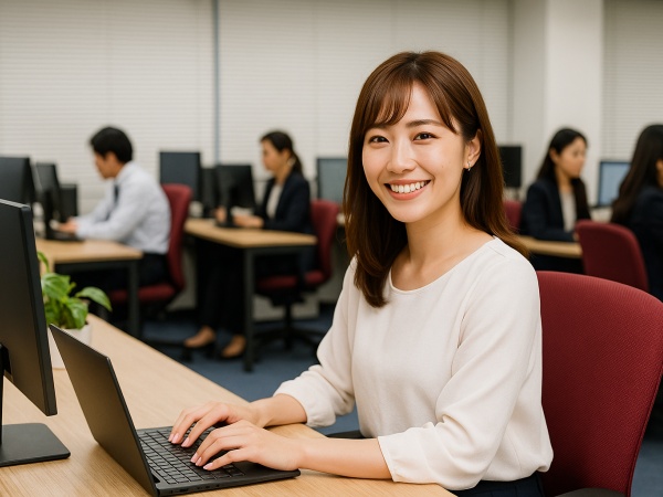 営業・事務が一体となってチームで動く職場。仲間との連携を大切にしています。