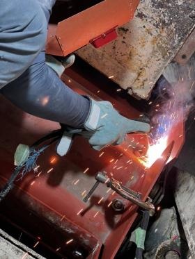 作業風景：溶接