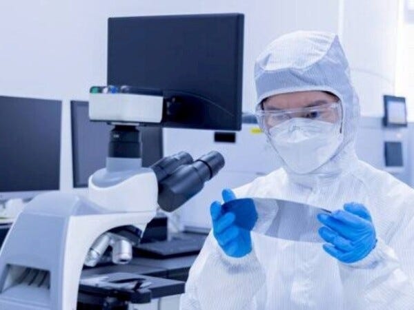 電子部品の検査スタッフ