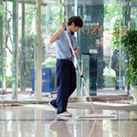 乾式モップがけ