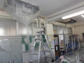 某小学校 エアコン分解洗浄作業