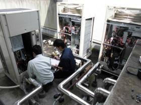 某公民館 空調保守作業