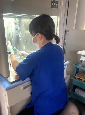 無菌調剤による在宅活動も実施しています
