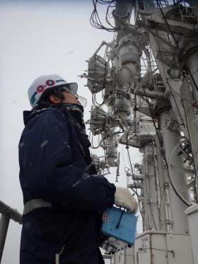 液化天然ガス輸送船の受入れ前点検