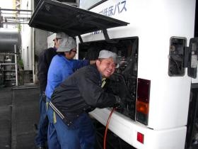 安全運行を支える整備スタッフ