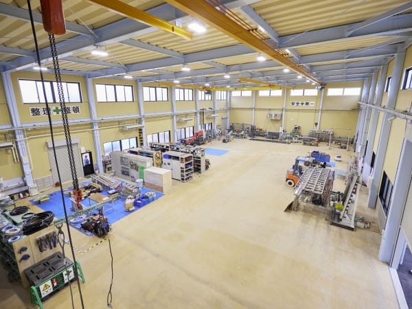 広い製造現場です。