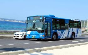 当社が運行する路線バス（新型ノンステップ車）
