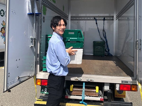 ほとんどの組合員さんは、置き配で完了しますが、直接受け取られる方もいらっしゃいますので、挨拶がしっかりできる方は活躍されています！