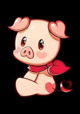 阿賀北ファームのキャラクター「はぁ？とん」です！