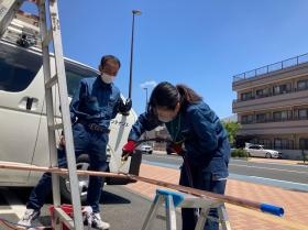 仕事と研修風景です