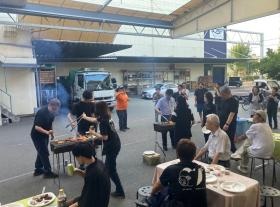 昨年の社内ＢＢＱの様子