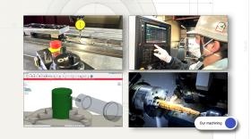 機械加工では溶接物や複雑形状の製品をワンチャックで加工します