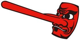 天狗中田本店の「天狗面」ロゴ