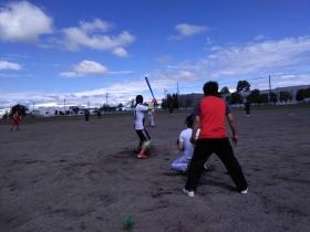 レクレーションで息抜き。今回はソフトボールでした。