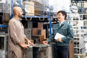 バイヤーとの交渉風景