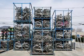 浜屋で取り扱う自転車の一部です。