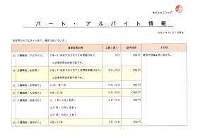 パート・アルバイト情報（１／２）