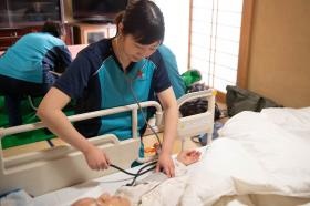 看護師によるバイタルチェック