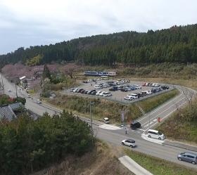 能登鹿島駅駐車場完成後ドローン撮影