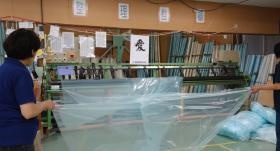 農業用ハウスビニール製品加工作業１