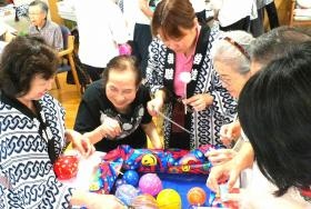 デイでのお祭りの様子