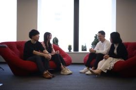 フラットな組織なので誰でも話しやすいです