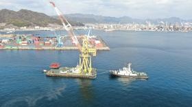 海上輸送準備の様子