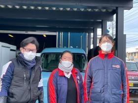 宅配サービスグループ社員たちです。配達業務の研修担当します。