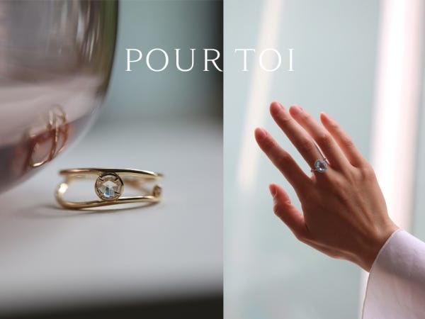 自社ブランドの「POUR TOI（プルトワ）」です。「あなたらしく美しく」という意味があり、日々の気分を高め、日常生活に彩りを与えます。