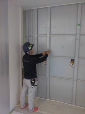 パネル設置工事風景