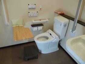 腹圧がかけやすい姿勢保持が出来る介護用トイレ