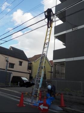 電気通信工事 現場写真