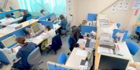 コールセンターの業務風景です