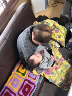 子供同伴出勤中です！