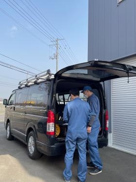 朝の様子です。