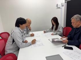 打ち合わせの様子：施工管理