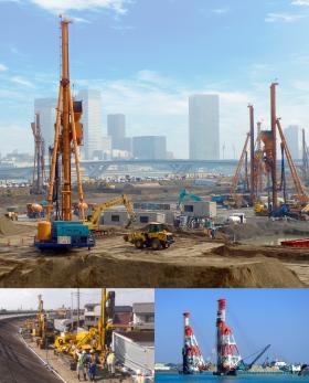 陸上と海上地盤改良・液状化対策など地盤を強固にします。
