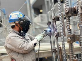 ＣＢ工法溶接 柱筋