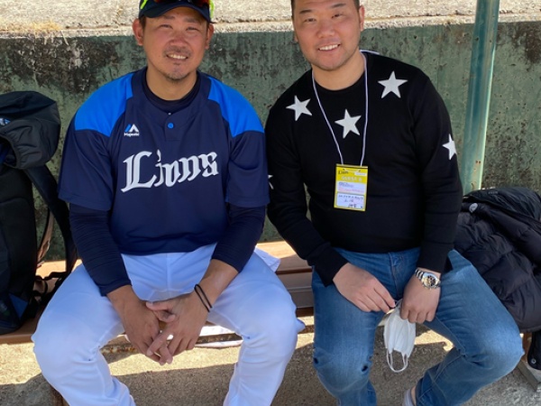 代表と松坂大輔さんとのツーショット「１」